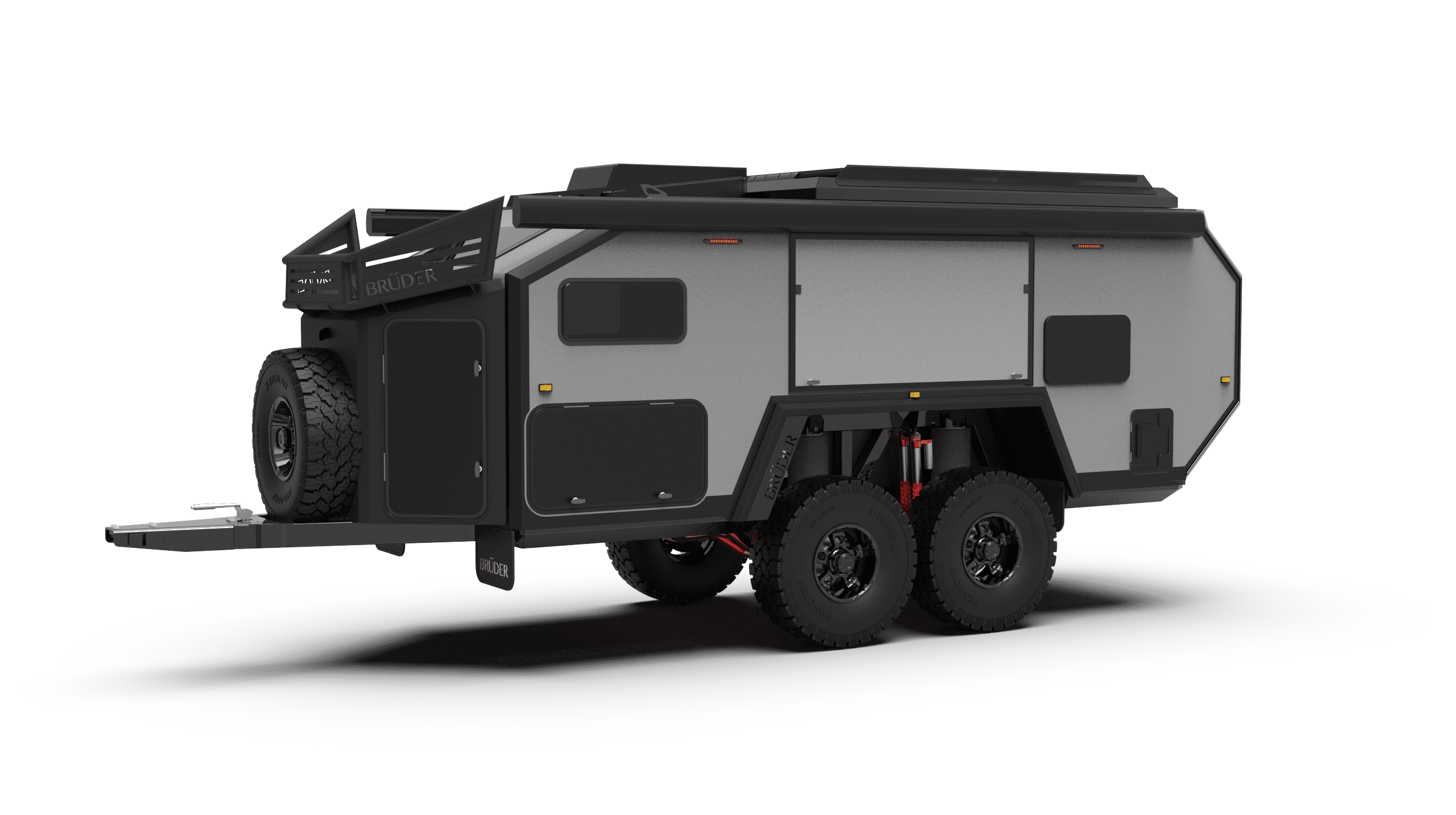Bruder EXP-6 off road off grid hybrid camper trailer caravan 4x4